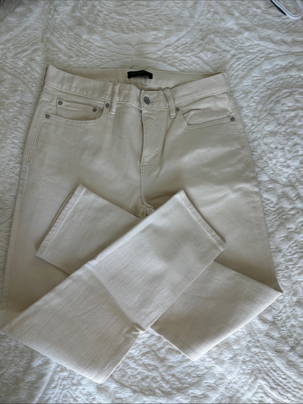Banana Republic Off-White Skinny Jeans